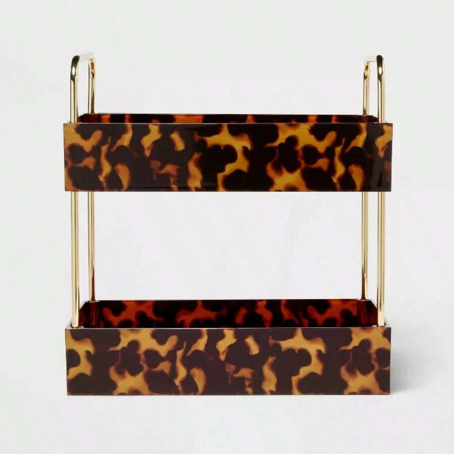 Leopard Print Tiered Tray - Threshold™ Back To School - 1 - View 1