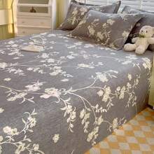 3pcs/Set Soft Skin-Friendly Printed Thickened Bedding Set, Modern Rectangular Stylish Minimalist Design Luxury Double Bed Sheet Cover With Pillowcase, Multi-Size Options Suitable For Bedroom Home All Seasons