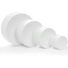 4/6/8/10 Inch Round Foam Cake Practice Mold, White Cake Dummy Molds For Baking - Multicolor - View 3