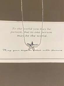 1pc Shiny Silver Starfish Necklace, Suitable For Women Everyday Wear