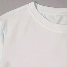 Distressed Denim Heart Women's Sports Short Sleeve T-Shirt - Casual Crew Neck, Short Sleeve Top, Perfect For Spring & Summer, Best For Christmas - 白色 - 查看 3