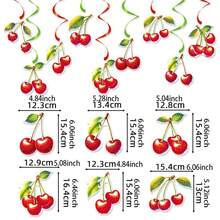 Happy Birthday Banner, Cherry Letters Print Home Decor Party Favor Photo Booth Props - Burgundy - View 7