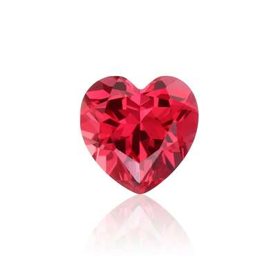 Zafiro suelto de corte en forma de corazón 100% Padparadscha para hacer dijes, materiales avanzados de joyería DIY