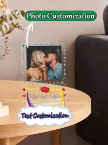 1PC Customized Acrylic Photos And Song Titles, Customized Photos, Customized Album Covers, Customized Acrylic Music Song Plaque Photos Gifts Birthday Graduation