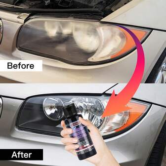 JB-XPCS 車ヘッドライト修理キット - 酸化、変黄、曇りのヘッドライト用簡単メンテナンスキット、レンズ研磨研削材料 - ヘッドライトの輝度を効果的に向上させるヘッドライト修理キット