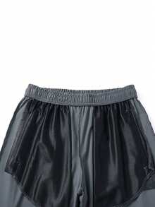 Men's Stretchy Lightweight Breathable Sports Pants, Casual Loose Straight Leg Outdoor Pants, Plus Size - Grey - View 3