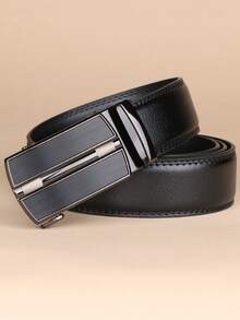 Genuine Leather Ratchet Belt For Men - Adjustable Automatic Buckle, Versatile Casual Business Style, Durable Alloy Buckle, High-Quality Leather Panel, Easy To Wear And Suitable For Any Occasion Casual, Business, Boyfriend Husband Father Dad Men Gift, Daily Wear, Fashion, Teen, Outdoor, Vacation, Athletic, Travel, Street, Boho, Vintage Fall, Autumn, Halloween Autumn-Winter Accessories,Suitable For Teens, Youth,Men,Casual, Outdoor, Athletic, Vacation, Graduation Gifts, Birthday, Daily Wear