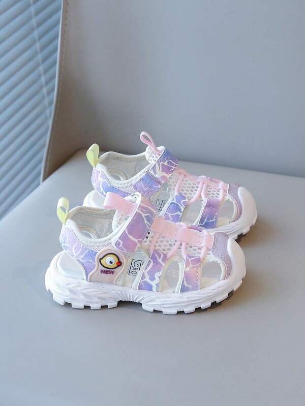 Nuevas sandalias deportivas para niñas pequeñas, diseño de suave y antideslizante, fácil de poner y quitar, cómodas y ligeras para el verano