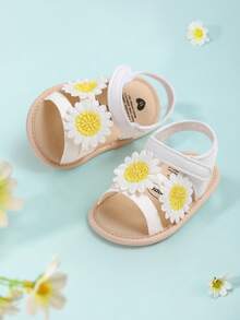 Cute Open Toe Sandals, Suitable For Baby Girls, Breathable Lightweight Non-Slip, Suitable For Indoor And Outdoor, Wearable In Spring And Summer - White - View 11