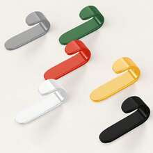 6个粘钩，衣架挂钩，墙面挂钩，无需钻孔，可悬挂包包、毛巾、浴球、钥匙、帽子等物品，适用于厨房和浴室收纳。耐用，无需钻孔即可安装，无残留透明涂层，易于安装，强力抓力，适用于门、入口、墙壁、卧室、厨房、洗衣房、衣柜和走廊等装饰。 - 彩色 - 查看 11