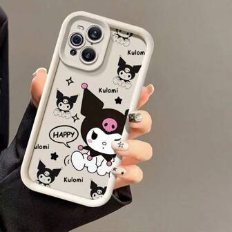 Sanrio Coque de téléphone antichoc avec motif intégral mignon de Kuromi Sanrio, compatible avec Apple 16/15/14/13/12/11/XSMAX/XS/X/XR