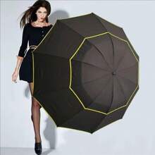 Super Big Top Quality Umbrella Double Strong Rain Woman Windproof Paragua Male Women Sun 3 Floding Fashion Business Men Umbrella Summer Cooling,Beach,Travel