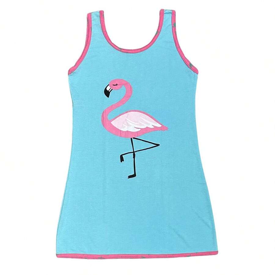 Camisola Regata Plus Size - Azul - Visão 1