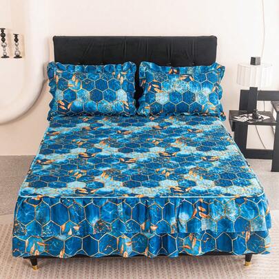 3Pc Bedspread With …