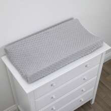 1 Pieza/Set Funda para colchoneta cambiadora de Minky suave con lunares, cubierta acolchada y transpirable para mesa de cambio de pañales para bebés niños y niñas