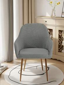 1/2 Pcs Curved Back Chair Slipcover Stretch Dining Chair Cover Kitchen Chair Cover Modern Arc Shaped Armrest Counter Height Bar Stools Covers For Kitchen Party Banquet Decor