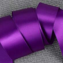 1pc 38mm Single Face Polyester Ribbons Solid Color Satin Ribbon For Handmade Craft Gifts Wedding Christmas Decoration DIY Bows