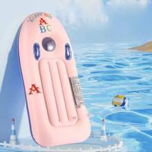 1 Pack PVC Thickened Inflatable Body Boards With Handles For Water Slides, Surfing Board For Slip Slide, Swimming Pool Floating Water Boards Learn To Swim, Beach Ocean Swimming Pool Float, Summer Water Fun, Beach Essentials, Beach Accessories