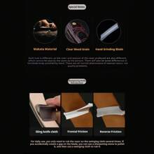 Men's Straight Razor Shaving Kit, XG High Carbon Steel Blades, Natural Wooden Handle, Shaving Brush, Comb, Scissors, With Storage Pouch, Gift For Valentine's Day, Christmas, Father's Day