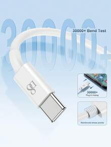 D8 USB C 转 USB C 数据线，(1 米和 2 米)USB 2.0 C 型充电器数据线 3A 快速充电兼容 16/16pro/15/15 Pro Max/Air 2023/iPad Pro 2023、iPad Air 5、Galaxy S23 S23+ S23 Ultra S22 S22+ S22 Ultra S21/ S21+/ S21 Ultra S20/ S20+/ S20 Ultra Note 20/ Note 20 Ultra Note 10/ Note 10 Plus A90 A80 A72 A71 A70。 - 白色 - 查看 7