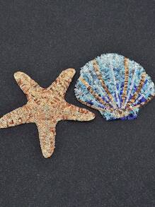 Petice brodat cu paiete din cochilii de stea Animal Patch Accesorii pentru îmbrăcăminte Geantă Pălărie Bijuterii Petice brodat cu paiete din cochilii de stea cu animale.
