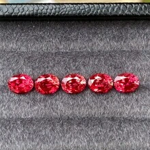 100% Padparadscha Sapphire Loose Stone, Oval Cut, Suitable For Pendant Making, High-End Jewelry Making Material, DIY - Padparadscha - View 3