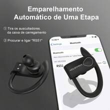 Fone Sem Fio Bluetooth 5.3 Wireless Com Led 80mah 15h