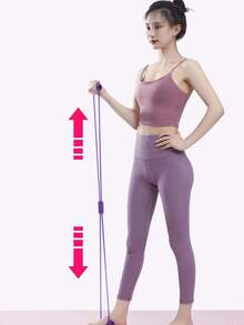 1 件硅胶瑜伽拉伸带 - 通用弹性阻力带，适合全身锻炼、肩部、背部和手臂伸展、防滑调理带，适合家庭健身锻炼 - 彩色 - 查看 9