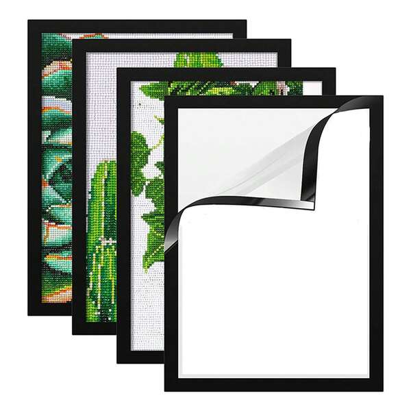 2 Pcs Diamond Art Frame, Plastic Diamond Painting Frames, Diamond Frames 30x40 Cm Painting Suitable For 10x14inch Picture, Diamond Painting Art Frames, For Paintings, Photos,Certificate, Poster