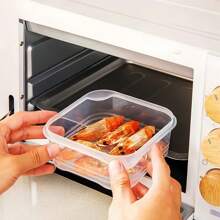 3/9pcs L-Size Covered Refrigerator Food Storage Boxes, Airtight Stackable Meal Prep/Freezer Containers, Kitchen Storage, Food Storage, Room Decoration, Suitable For Kitchen, Restaurant, Party, Camping, Gathering, Gift For Friends, Family Gift