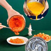 1pc Electric Garlic Chopper, Portable VeggieChopper , Garlic Press 600ML, Garlic GrinderMasher Onion Chopper, Blender To Vegetable,Cordless Food Processor For Ginger, Chili, FruitMeat, Spices, Beans, - Pink - View 5