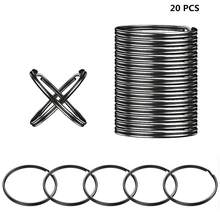 20/40/60pcs 1 Inch Round Split Key Rings, Rust-Proof Key Chains, Suitable For Home, Car, Outdoor Arts & Crafts - One Size - View 19