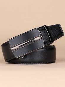 Genuine Leather Ratchet Belt For Men - Adjustable Automatic Buckle, Versatile Casual Business Style, Durable Alloy Buckle, High-Quality Leather Panel, Easy To Wear And Suitable For Any Occasion Casual, Business, Boyfriend Husband Father Dad Men Gift, Daily Wear, Fashion, Teen, Outdoor, Vacation, Athletic, Travel, Street, Boho, Vintage Fall, Autumn, Halloween Autumn-Winter Accessories,Suitable For Teens, Youth,Men,Casual, Outdoor, Athletic, Vacation, Graduation Gifts, Birthday, Daily Wear
