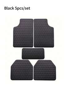防水 PU 汽车脚垫 - 5 件套/3 件套/2 件套，全套汽车脚垫，前排脚垫，第二排脚垫，全套前后地毯用于内饰保护，汽车内饰配件，耐用、时尚、简约的设计，适合男性和女性 - 全天候保护，易于清洁，增强汽车内饰装饰