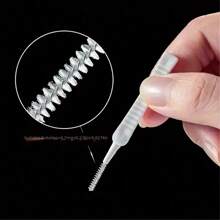 100 piezas Cepillo de limpieza para ducha de 1 segundo, cepillo de limpieza de poros, cepillo de nailon anti-obstrucción, adecuado para cocina, baño, toma de teléfono, de vuelta a la escuela