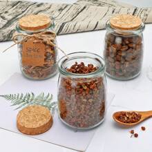 30 Stück/20 Stück/10 Stück 200ml Mini Joghurtgläser, Gläser mit Holzdeckeln, Pudding-Behälter mit Deckeln, Einmachgläser als Hochzeitsgeschenke, Honigtöpfe mit Etiketten und Schnüren