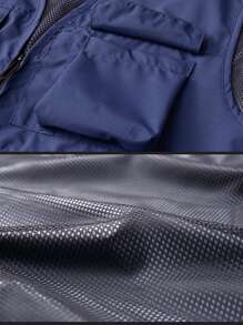 1 Stück Herren Sommer Lässig Mehrtaschen Outdoor Utility Weste/Gilet