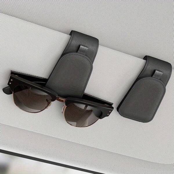 2 pçs/set Suportes de óculos de carro da moda, clipes magnéticos para óculos de sol para carro