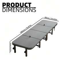 [Ofertă limitată în timp] 1 pat pliabil gri de 71 inch, se deschide în 3 secunde, esențial pentru camping, potrivit pentru somn la birou, camping, garaj, cămin, spații mici