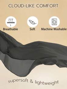 1pc Bed Skirt, Bedding, Soft & Breathable Bed Sheet With Ruffled Hem And Elastic Band, Comfortable Sleep, Lightweight & Elegant, Cloud-Like Soft Texture, Fits Twin, Full, Queen, King Size Beds, Machine Washable, Princess Style Room Decor - Dark Grey - View 8