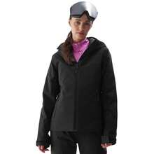 4F Womens/Ladies F572 Plain Polyester Ski Jacket (Black) - Coffee Brown - View 3