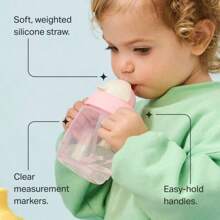 8oz Weighted Starter Straw Sippy Cup