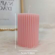 Nến trang trí sọc phong cách Bắc Âu, Nến thơm hình trụ cao cấp cổ điển, Nến trang trí đám cưới, Nến tạo không khí lãng mạn, Nến trang trí, Đồ trang trí chân nến tại nhà, Nến cưới, Nến thơm, Quà tặng cho nữ - Hồng - Xem 12