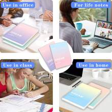 1 Book, B5/A5, 136 Pages, B5 Waterproof Soft Surface PP Glue Cover Notebook, Colorful Simple Diary, Notebook, Horizontal Line Diary, Notebook For Office, Home, School,School Supplies,Back To School