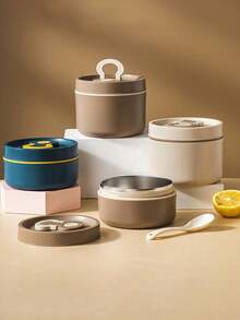 650毫升不锈钢保温食品容器 - 可重复使用,防漏午餐盒,适合盛装汤和热食,大容量早餐杯 - 非常适合学校、大学、厨房收纳、学习用品 - 彩色 - 查看 13
