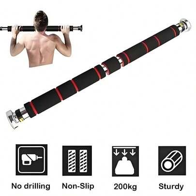 Echipament de fitness multifuncțional cu bară orizontală pentru cadru de ușă: Conceput pentru a satisface nevoile de fitness ale întregii familii, este potrivit pentru o varietate de exerciții, cum ar fi stretching, flotări, tracțiuni, abdomene etc. Ușor de instalat, creează o scenă de exerciții acasă oricând, oriunde, susține antrenamentul grupului muscular central și modelarea corpului, potrivit pentru bărbați, femei, tineri și bătrâni, cu protecție antiderapantă și design portabil pentru a promova un stil de viață sănătos. Este un instrument de fitness ideal pentru modelarea unui corp perfect, satisfăcând pe deplin toate nevoile pasionaților de fitness. Este potrivit atât pentru scenele de acasă, cât și pentru sălile de sport profesionale, începând un exercițiu sănătos.