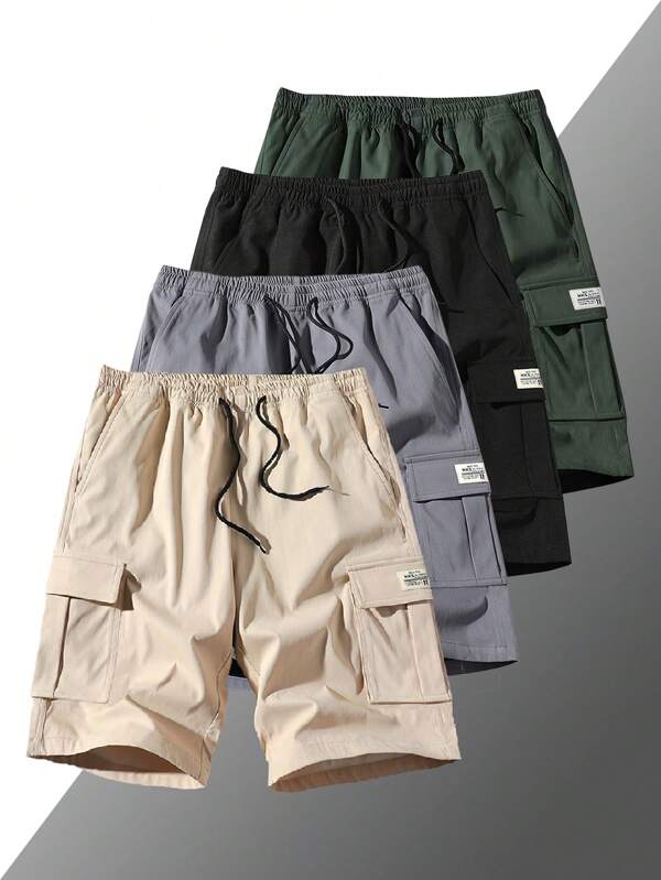1pc Men's Summer New Casual Drawstring Waist Sports Shorts, Lightweight Athletic Pants Suitable For Baseball, Workout, Running, Training, Fitness, Sports, Outdoor
