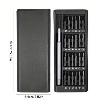 Juego de 25 destornilladores de precisión, kit de herramientas de reparación multifuncional para teléfonos inteligentes y tabletas, de plástico con varios tipos de puntas, sin batería requerida - Herramienta esencial de desmontaje de electrónicos