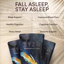 Mushroom Hot Cocoa | Sleep Support With Reishi, Melatonin & L-Theanine | Keto-Friendly Cocoa Powder For Restful Sleep | 20 Servings (Pack Of 1) - 30362764 - 查看 6