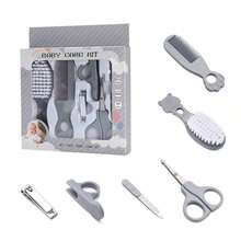 6 Stücke/Set Cartoon Neugeborenen Pflege Set mit Box, Neugeborenen Baby Nagel Haar Tägliche Pflege Kit Kleinkind Pflege Bürste Kamm und Maniküre Zuhause Set, inklusive Kamm und Bürste, Nagelknipser, Schere, Nagelfeile, Baby Maniküre Set, ideal als Babyparty Geschenk. - Verschiedenfarbig - Übersicht 13